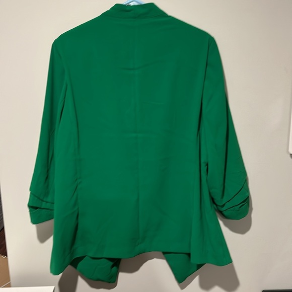 RACHEL ZOE GREEN 3/4 SLEEVE BLAZER JACKET - Picture 6 of 8